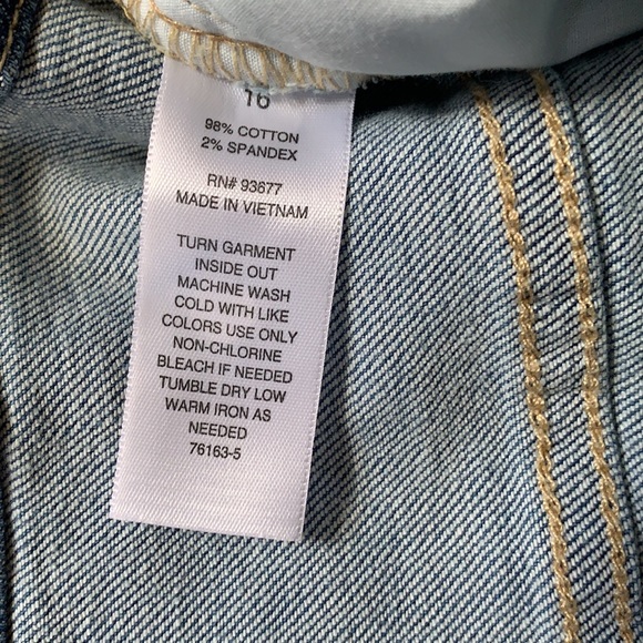 A.n.a Tied Waist Skinny Blue Jeans - Picture 7 of 8